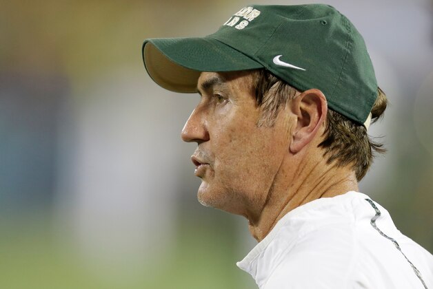Baylor head coach Art Briles during the first half of the Russell Athletic Bowl NCAA football game against North Carolina, Tuesday, Dec. 29, 2015, in Orlando, Fla. (AP Photo/John Raoux)