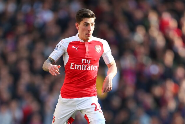 LONDON, ENGLAND - APRIL 17 :  Hector Bellerin of Arsenal during the Barclays Premier League match between Arsenal and Crystal Palace at the Emirates Stadium on April 17, 2016 in London, England.  (Photo by Catherine Ivill - AMA/Getty Images)