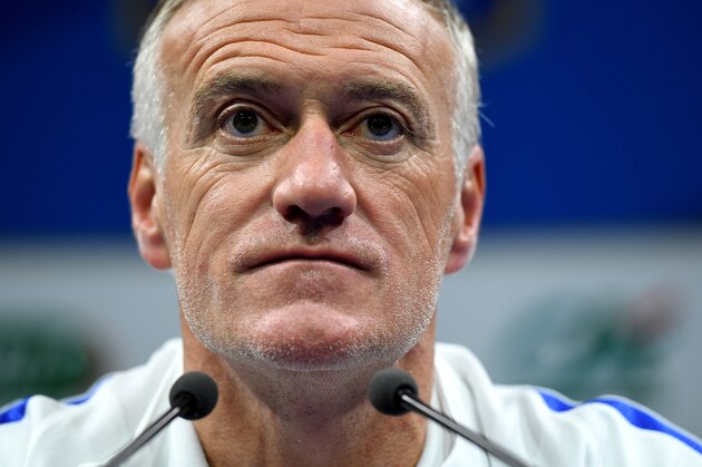 France's head coach Didier Deschamps gives a press conference in Clairefontaine on May 25, 2016, as part of the team's preparation for the upcoming Euro 2016 European football championships. / AFP / FRANCK FIFE        (Photo credit should read FRANCK FIFE/AFP/Getty Images)