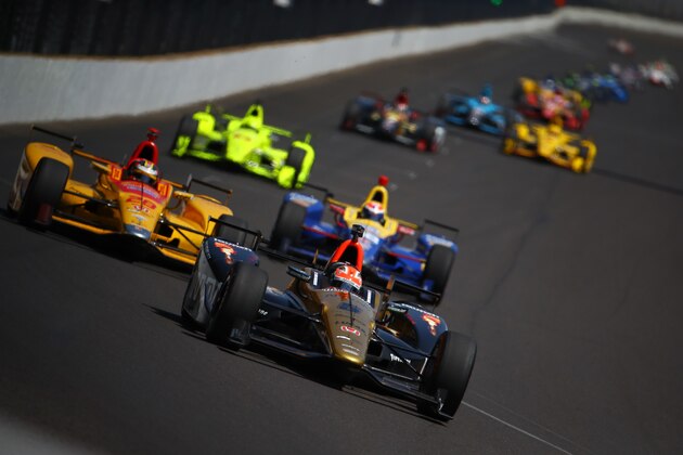 INDIANAPOLIS, IN - MAY 27:  James Hinchcliffe of Canada, driver of the