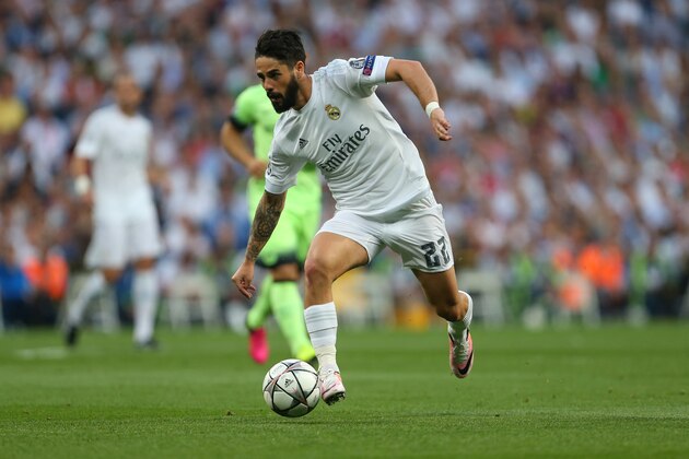 MADRID, SPAIN - MAY 04:  Isco of Real Madrid during the UEFA Champions League Semi Final second leg match between Real Madrid and Manchester City FC at Estadio Santiago Bernabeu on May 4, 2016 in Madrid, Spain.  (Photo by Catherine Ivill - AMA/Getty Images)