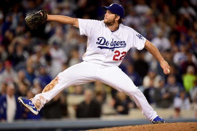 LOS ANGELES, CA - MAY 23:  Clayton Kershaw #22 of the Los Angeles Dodgers pitches during the ninth inning of his 1-0 complete game shutout of the Cincinnati Reds at Dodger Stadium on May 23, 2016 in Los Angeles, California.  (Photo by Harry How/Getty Images)