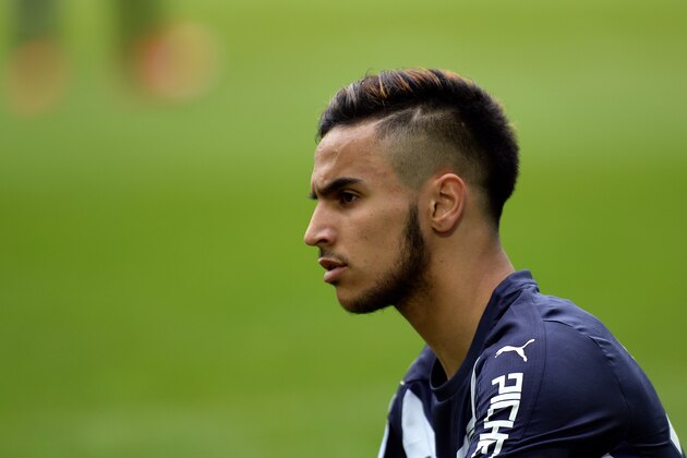 Bordeaux' French midfielder Adam Ounas reacts during the French Ligue 1 football match between Bordeaux and Bastia on March 20, 2016 at the Matmut Atlantique stadium in Bordeaux, southwestern France. The match ended in a 1-1 draw. AFP PHOTO / NICOLAS TUCAT / AFP / NICOLAS TUCAT        (Photo credit should read NICOLAS TUCAT/AFP/Getty Images)