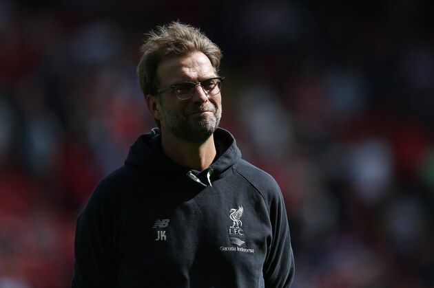 LIVERPOOL, ENGLAND - MAY 08:  Jurgen Klopp, Manager of Liverpool looks on during the Barclays Premier League match between Liverpool and Watford at Anfield on May 8, 2016 in Liverpool, England.  (Photo by Jan Kruger/Getty Images)