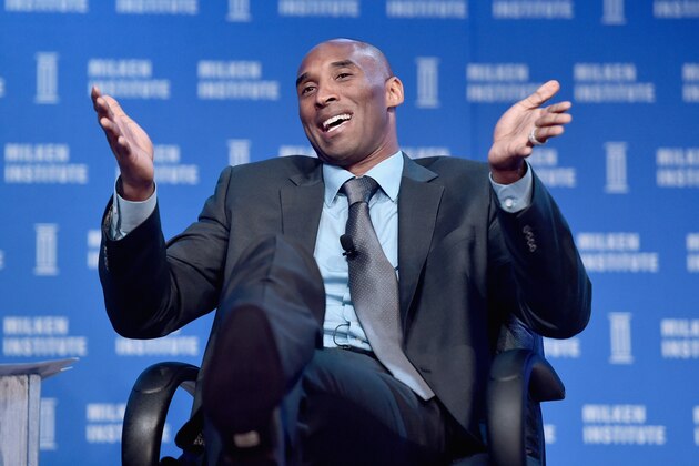 BEVERLY HILLS, CA - MAY 03:  Retired NBA Champion, CEO, Kobe Inc., Kobe Bryant speaks onstage during 2016 Milken Institute Global Conference at The Beverly Hilton on May 03, 2016 in Beverly Hills, California.  (Photo by Alberto E. Rodriguez/Getty Images)
