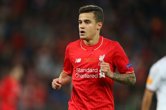 BASEL, SWITZERLAND - MAY 18:  Philippe Coutinho of Liverpool during the UEFA Europa League Final match between Liverpool and Sevilla at St. Jakob-Park on May 18, 2016 in Basel, Switzerland. (Photo by Catherine Ivill - AMA/Getty Images)