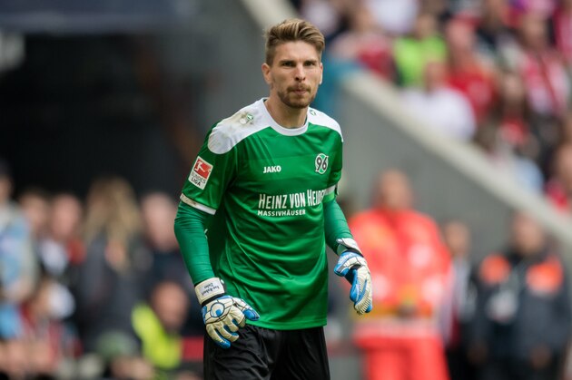 MUNICH, GERMANY - MAY 14:  Ron-Robert Zieler of Hannover 96  looks on during the Bundesliga match between FC Bayern Muenchen and Hannover 96 at Allianz Arena on May 14, 2016 in Munich, Germany.  (Photo by Boris Streubel/Getty Images)