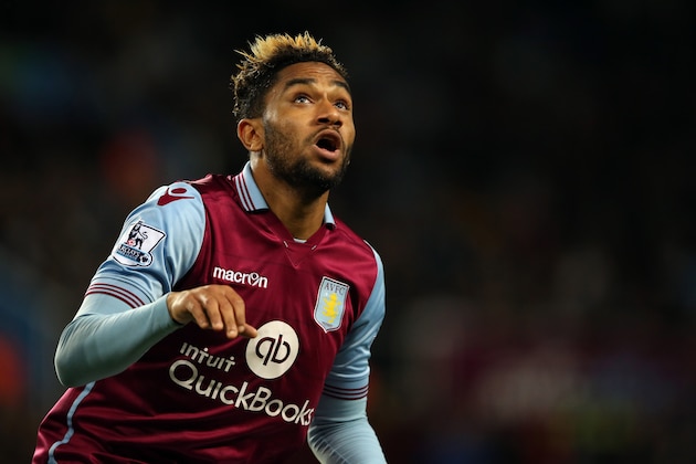 BIRMINGHAM, ENGLAND - SEPTEMBER 22:  Jordan Amavi of Aston Villa during the Capital One Cup Third Round match between Aston Villa and Birmingham City at Villa Park on September 22, 2015 in Birmingham, England.  (Photo by Matthew Ashton - AMA/Getty Images)