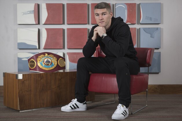 LIVERPOOL, ENGLAND - MAY 9: Liam Smith poses for a photograph at the Hilton Hotel in Liverpool on May 9, 2016 in Liverpool, England. Smith will defend his WBO World Super Welterweight title against  Predrag Radosevic in Liverpool on June 4th. (Photo by Dave Thompson/Getty Images)