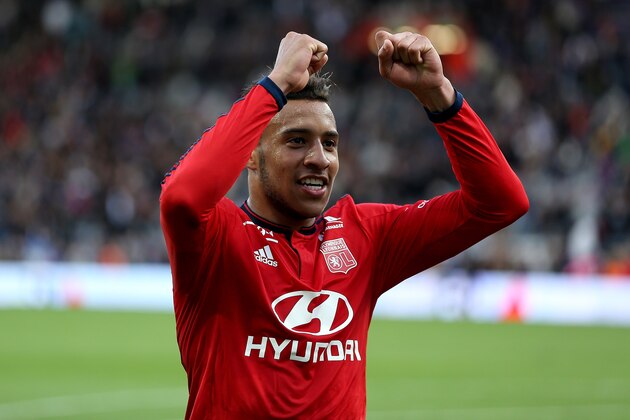 TOULOUSE, FRANCE - APRIL 23: Corentin Tolisso of Lyon reacts after the victory in the French Ligue 1 match between Toulouse and Lyon at Stadium Municipal on April 23, 2016 in Toulouse, France. (Photo by Romain Perrocheau/Getty Images)