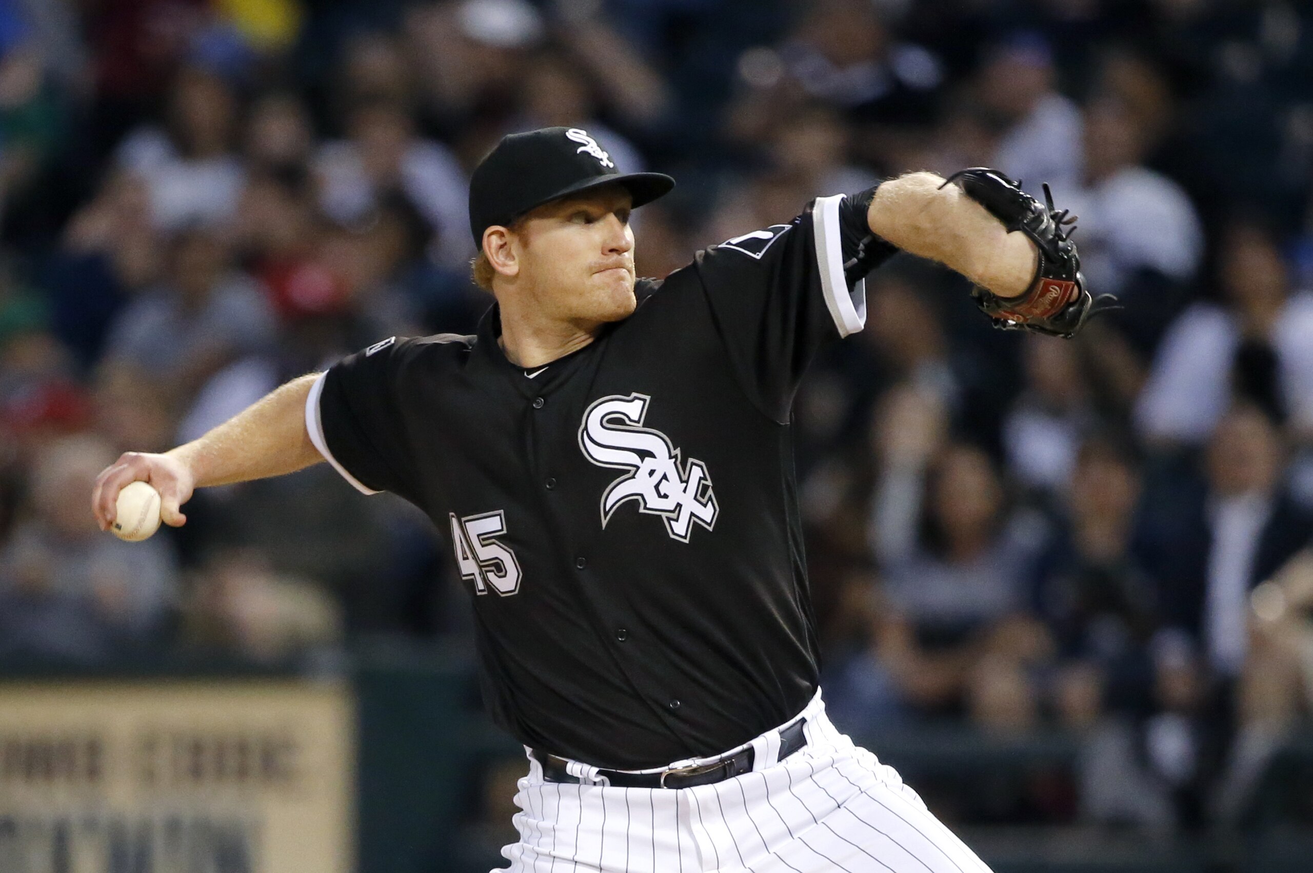 Chicago White Sox starting pitcher Erik Johnson delivers during the second inning of the second baseball game of a double header against the Cleveland Indians Monday, May 23, 2016, in Chicago. (AP Photo/Charles Rex Arbogast) Chicago White Sox starting pitcher Erik Johnson delivers during the second inning of the second baseball game of a double header against the Cleveland Indians Monday, May 23, 2016, in Chicago. (AP Photo/Charles Rex Arbogast)