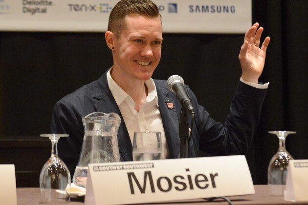 AUSTIN, TX - MARCH 12:  Triathlete Chris Mosier speaks onstage at 'Trans Athletes: The New Frontier of Sports' during the 2016 SXSW Music, Film + Interactive Festival at the Four Seasons Hotel on March 12, 2016 in Austin, Texas.  (Photo by Robert A Tobiansky/Getty Images for SXSW)