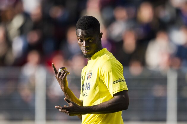EIBAR, SPAIN - APRIL 03: Eric Bailly of Villarreal CF reacts during the La Liga match between SD Eibar and Villarreal CF at Ipurua Municipal Stadium on April 3, 2016 in Eibar, Spain.  (Photo by Juan Manuel Serrano Arce/Getty Images)