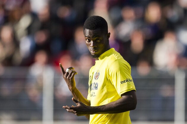 EIBAR, SPAIN - APRIL 03: Eric Bailly of Villarreal CF reacts during the La Liga match between SD Eibar and Villarreal CF at Ipurua Municipal Stadium on April 3, 2016 in Eibar, Spain.  (Photo by Juan Manuel Serrano Arce/Getty Images)