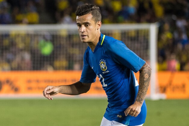 PASADENA, CA - JUNE 4: Philippe Coutinho #22 of Brazil during the Copa America Centenario Group B match between Brazil and Ecuador at the Rose Bowl on June 4, 2016 in Pasadena, California. The final score was 0-0 (Photo by Shaun Clark/Getty Images)