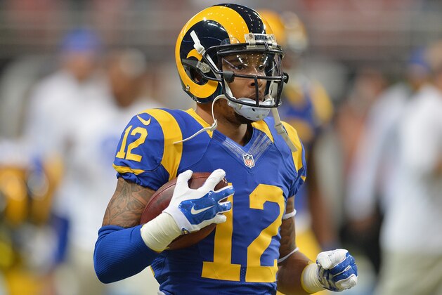 ST. LOUIS, MO - DECEMBER 21: Stedman Bailey #12 of the St. Louis Rams prior to a game against the New York Giants at the Edward Jones Dome on December 21, 2014 in St. Louis, Missouri. (Photo by Michael Thomas/Getty Images) ST. LOUIS, MO - DECEMBER 21: Stedman Bailey #12 of the St. Louis Rams prior to a game against the New York Giants at the Edward Jones Dome on December 21, 2014 in St. Louis, Missouri. (Photo by Michael Thomas/Getty Images)