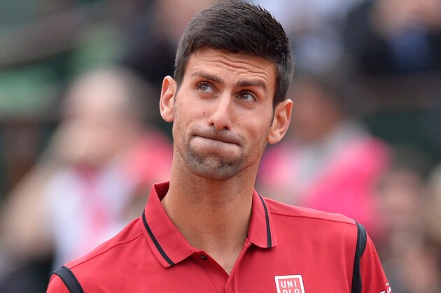 PARIS, FRANCE - JUNE 05:  Novak Djokovic of Serbia reacts during his men's singles final match against Andy Murray of Great Britain on day fifteen of the 2016 French Open at Roland Garros on June 5, 2016 in Paris, France.  (Photo by Aurelien Meunier/Getty Images)