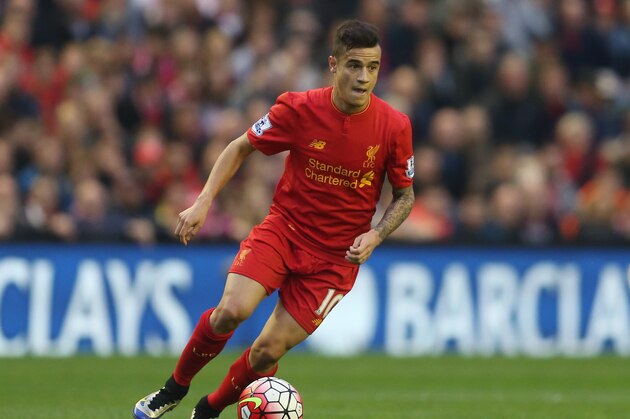 LIVERPOOL, ENGLAND - MAY 11:  Philippe Coutinho of Liverpool in action during the Barclays Premier League match between Liverpool and Chelsea at Anfield on May 11, 2016 in Liverpool, England.  (Photo by Chris Brunskill/Getty Images)