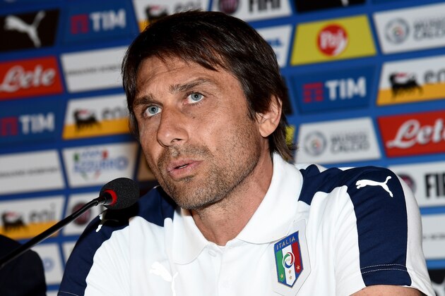 MONTPELLIER, FRANCE - JUNE 09:  Head coach Italy Antonio Conte speaks with the media during a press conference at Casa Azzurri on June 9, 2016 in Montpellier, France.  (Photo by Claudio Villa/Getty Images)