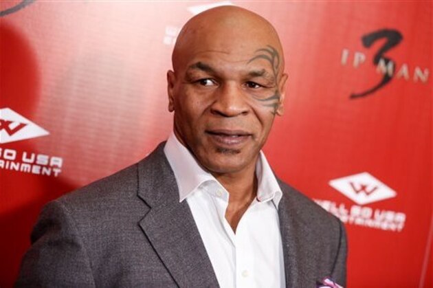 Mike Tyson arrives at the Premiere of