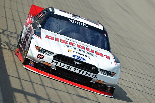BROOKLYN, MI - JUNE 10:  Joey Logano, driver of the