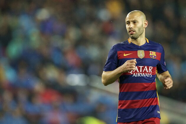 Javier Mascherano of FC Barcelona during the UEFA Champions League round of 16 match between FC Barcelona and Arsenal on March 16, 2015 at the CampNou stadium in Barcelona, Spain.(Photo by VI Images via Getty Images)