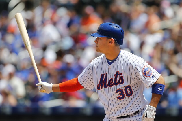NEW YORK, NY - JUNE 01: Michael Conforto #30 of the New York Mets in action against the Chicago White Sox during a game at Citi Field on June 1, 2016 in the Flushing neighborhood of the Queens borough of New York City. (Photo by Rich Schultz/Getty Images)