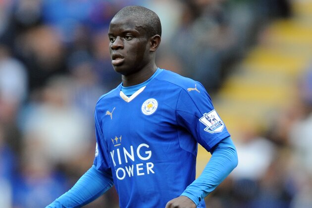 Leicester’s Ngolo Kante during the English Premier League soccer match between Leicester City and West Ham United at the King Power Stadium in Leicester, England, Sunday, April 17, 2016. (AP Photo/Rui Vieira)