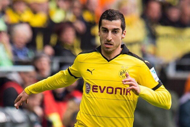 Henrikh Mkhitaryan of Borussia Dortmund during the Bundesliga match between Borussia Dortmund and VfL Wolfsburg on April 30, 2016 at the Signal Idun Park stadium in Dortmund, Germany.(Photo by VI Images via Getty Images)
