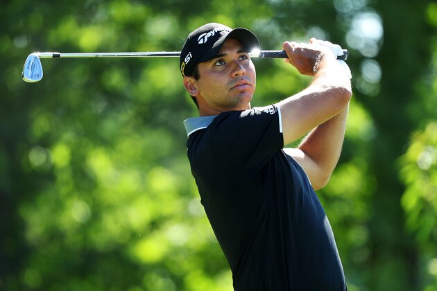 OAKMONT, PA - JUNE 13:  Jason Day of Australia plays his shot from the 13th tee during a practice round prior to the U.S. Open at Oakmont Country Club on June 13, 2016 in Oakmont, Pennsylvania.  (Photo by Andrew Redington/Getty Images)
