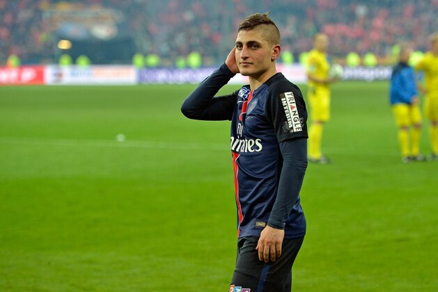 PARIS, FRANCE - APRIL 23:  Marco Verratti of Paris Saint-Germain reacts after winning the French Cup Final game between Paris Saint-Germain and Llosc Lille at Stade de France on April 23, 2016 in Paris, France.  (Photo by Aurelien Meunier/Getty Images)