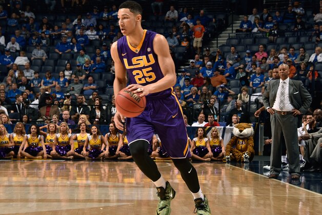 NASHVILLE, TENNESSEE - MARCH 12:  Ben Simmons #25 of the LSU Tigers plays against the Texas A&M Aggies in an SEC Basketball Tournament Semifinals game at Bridgestone Arena on March 12, 2016 in Nashville, Tennessee.  (Photo by Frederick Breedon/Getty Images)
