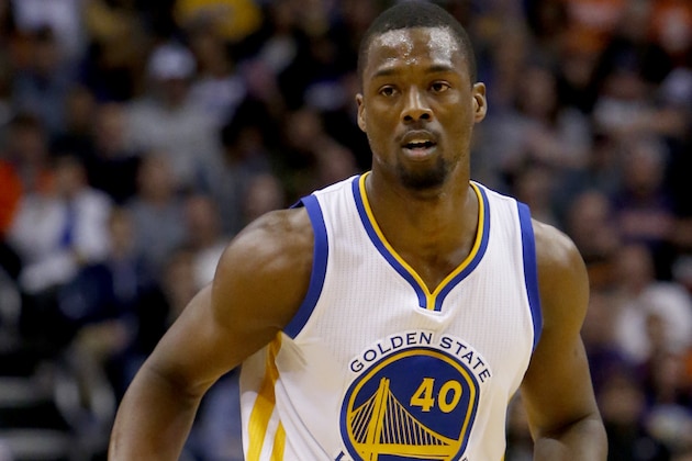 Golden State Warriors forward Harrison Barnes (40) in the first quarter during an NBA basketball game against the Phoenix Suns, Friday, Nov. 27, 2015, in Phoenix. (AP Photo/Rick Scuteri)