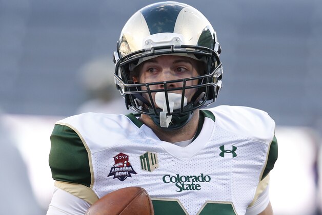 Colorado State defensive back Justin Sweet (29) during the second half of the Arizona Bowl NCAA college football game against Nevada, Tuesday, Dec. 29, 2015, in Tucson, Ariz. (AP Photo/Rick Scuteri)