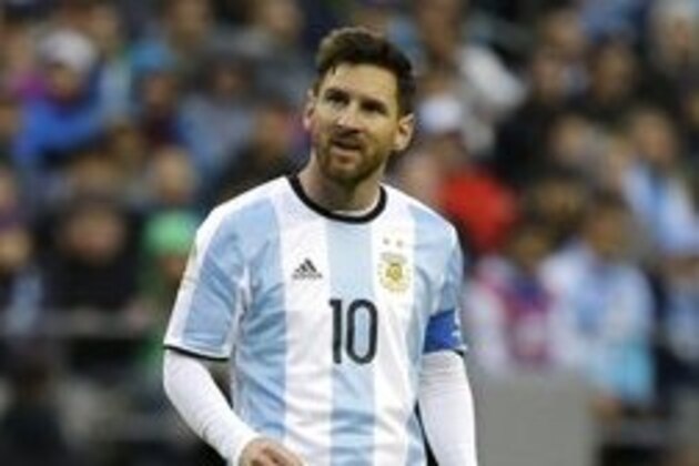 Argentina midfielder Lionel Messi stands on the pitch during a Copa America Centenario soccer match against Bolivia, Tuesday, June 14, 2016, at CenturyLink Field in Seattle. (AP Photo/Ted S. Warren)
