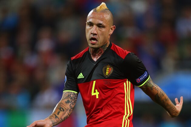 LYON, FRANCE - JUNE 13: Radja Nainggolan of Belgium during the UEFA EURO 2016 Group E match between Belgium and Italy at Stade des Lumieres on June 13, 2016 in Lyon, France. (Photo by Catherine Ivill - AMA/Getty Images)