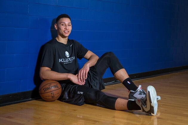 CLEVELAND, OH - MAY 19: Draft Prospect Ben Simmons poses for a photo during a workout at the Veale Center at Case Western Reserve University on May 19, 2016 in Cleveland, Ohio. NOTE TO USER: User expressly acknowledges and agrees that, by downloading and/or using this Photograph, user is consenting to the terms and conditions of the Getty Images License Agreement. Mandatory Copyright Notice: Copyright 2016 NBAE (Photo by Nathaniel S. Butler/NBAE via Getty Images)