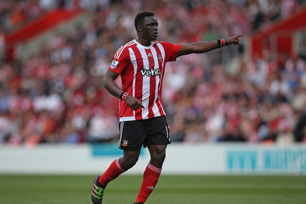 SOUTHAMPTON, ENGLAND - MAY 15: Victor Wanyama of Southampton during the Barclays Premier League match between Southampton and Crystal Palace at St Mary's Stadium on May 15, 2016 in Southampton, England. (Photo by Steve Bardens/Getty Images)