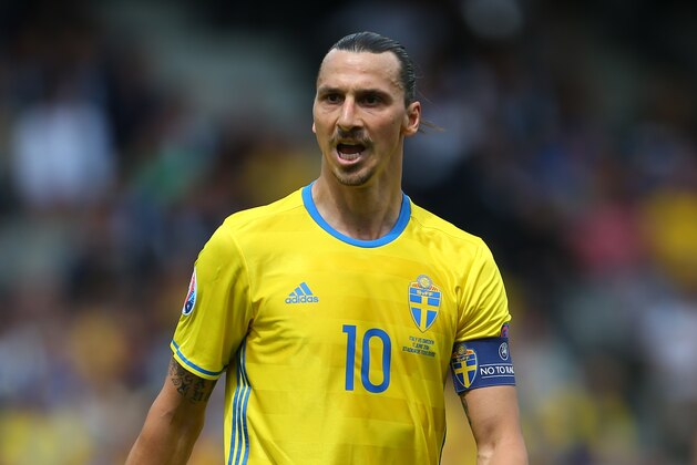 TOULOUSE, FRANCE - JUNE 17: Zlatan Ibrahimovich of Sweden during the UEFA EURO 2016 Group E match between Italy and Sweden at Stadium Municipal on June 17, 2016 in Toulouse, France. (Photo by Catherine Ivill - AMA/Getty Images)