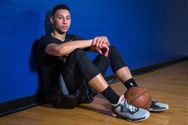 CLEVELAND, OH - MAY 19: Draft Prospect Ben Simmons poses for a photo during a workout at the Veale Center at Case Western Reserve University on May 19, 2016 in Cleveland, Ohio. NOTE TO USER: User expressly acknowledges and agrees that, by downloading and/or using this Photograph, user is consenting to the terms and conditions of the Getty Images License Agreement. Mandatory Copyright Notice: Copyright 2016 NBAE (Photo by Nathaniel S. Butler/NBAE via Getty Images)