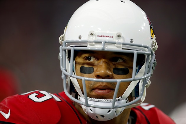 Arizona Cardinals wide receiver Michael Floyd (15) waits on the call against the Green Bay Packers during an NFL football game, Sunday, Dec. 27, 2015, in Glendale, Ariz. (Jeff Haynes/AP Images for Panini)