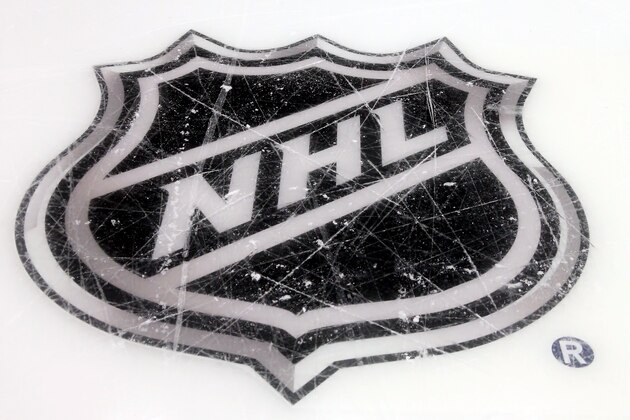 COLUMBUS, OH - JANUARY 24:  A general view of the NHL logo prior to the 2015 Honda NHL All-Star Skills Competition at the Nationwide Arena on January 24, 2015 in Columbus, Ohio.  (Photo by Bruce Bennett/Getty Images)