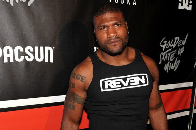 Quinton 'Rampage' Jackson arrives at PacSun and DC Shoes