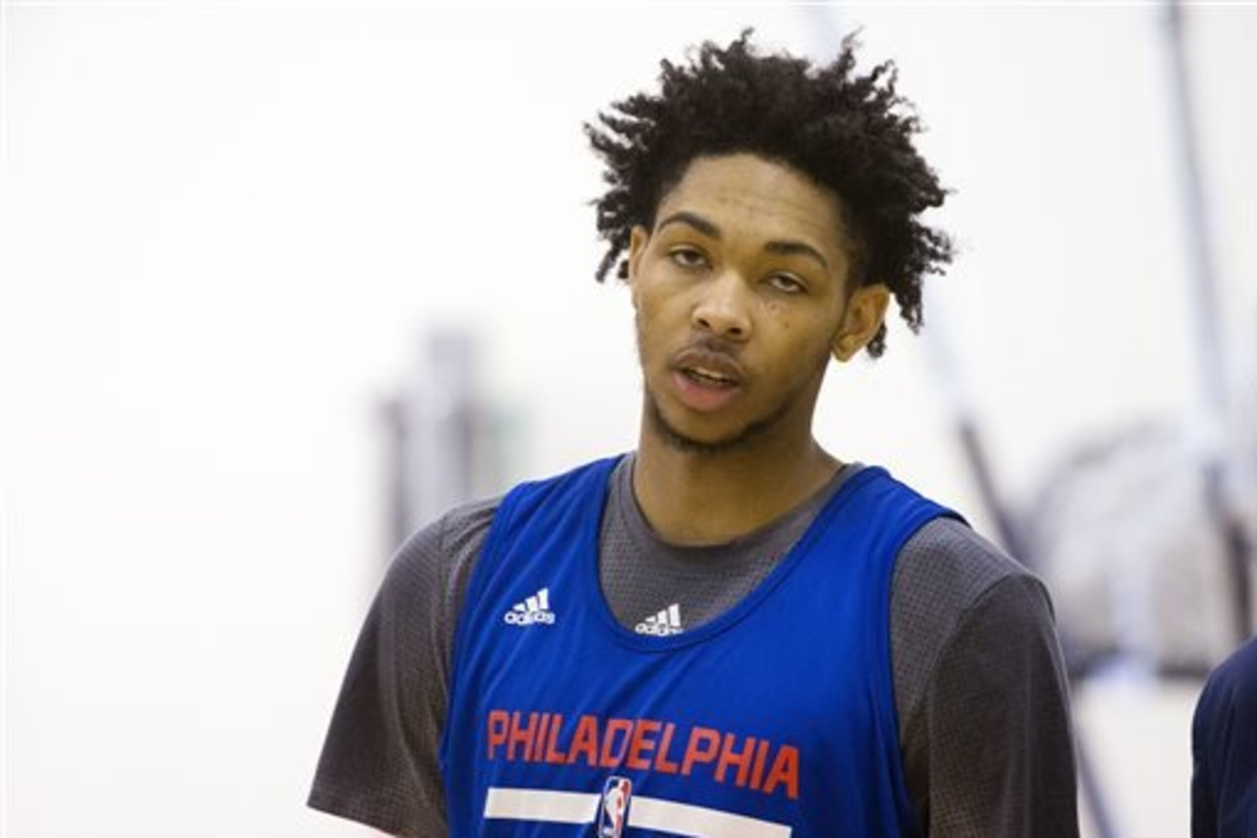FILE - In this June 13, 2016 file photo, Brandon Ingram walks to speak with members of the media at 76ers' NBA basketball training facility in Philadelphia. Ingram and LSU freshman Ben Simmons are expected to be selected with the top two picks on Thursday, June 23, continuing the league’s tendency to go with youthful potential over NCAA experience. (AP Photo/Matt Rourke) FILE - In this June 13, 2016 file photo, Brandon Ingram walks to speak with members of the media at 76ers' NBA basketball training facility in Philadelphia. Ingram and LSU freshman Ben Simmons are expected to be selected with the top two picks on Thursday, June 23, continuing the league’s tendency to go with youthful potential over NCAA experience. (AP Photo/Matt Rourke)