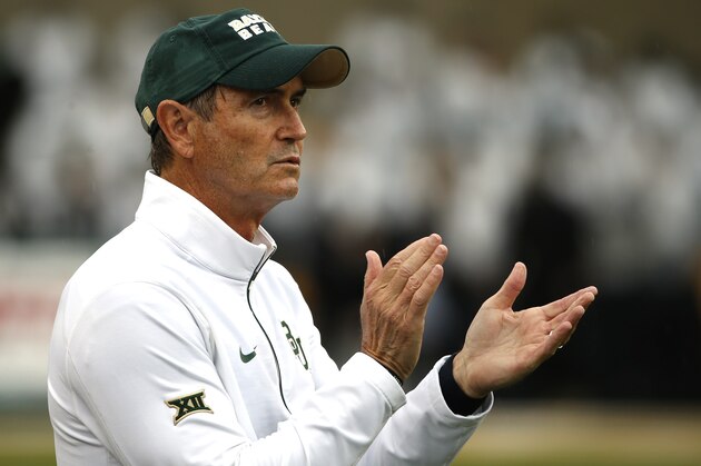 WACO, TX - OCTOBER 24: Baylor Bears head coach Art Briles walks the sidelines as the Bears take on the Iowa State Cyclones in the second half at McLane Stadium on October 24, 2015 in Waco, Texas. (Photo by Ron Jenkins/Getty Images)