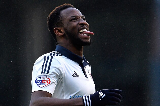 LONDON, ENGLAND - FEBRUARY 20:  Moussa Dembele of Fulham FC reacts during the Sky Bet Championship match between Fulham and Charlton Athletic at Craven Cottage on February 20, 2016 in London, United Kingdom.  (Photo by Justin Setterfield/Getty Images)