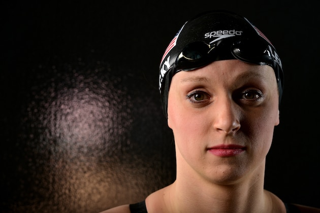 LOS ANGELES, CA - NOVEMBER 21:  Swimmer Katie Ledecky poses for a portrait at the USOC Rio Olympics Shoot at Quixote Studios on November 21, 2015 in Los Angeles, California.  (Photo by Harry How/Getty Images)