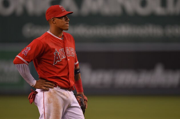 ANAHEIM, CA - JUNE 23: Yunel Escobar #6 of the Los Angeles Angels of Anaheim during the third inning of the game against the Oakland Athletics at Angel Stadium of Anaheim on June 23, 2016 in Anaheim, California. (Photo by Matt Brown/Angels Baseball LP/Getty Images)