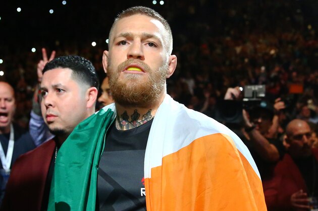 March 5, 2016; Las Vegas, NV, USA; Conor McGregor enters the arena during UFC 196 at MGM Grand Garden Arena. Mandatory Credit: Mark J. Rebilas-USA TODAY Sports March 5, 2016; Las Vegas, NV, USA; Conor McGregor enters the arena during UFC 196 at MGM Grand Garden Arena. Mandatory Credit: Mark J. Rebilas-USA TODAY Sports