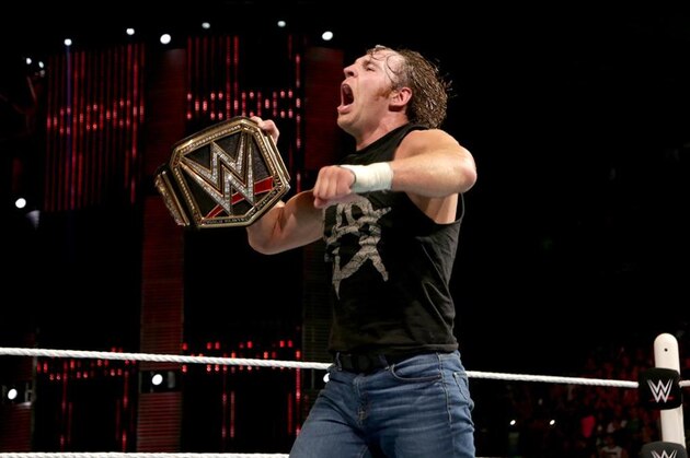 Dean Ambrose as WWE world heavyweight champion. Dean Ambrose as WWE world heavyweight champion.